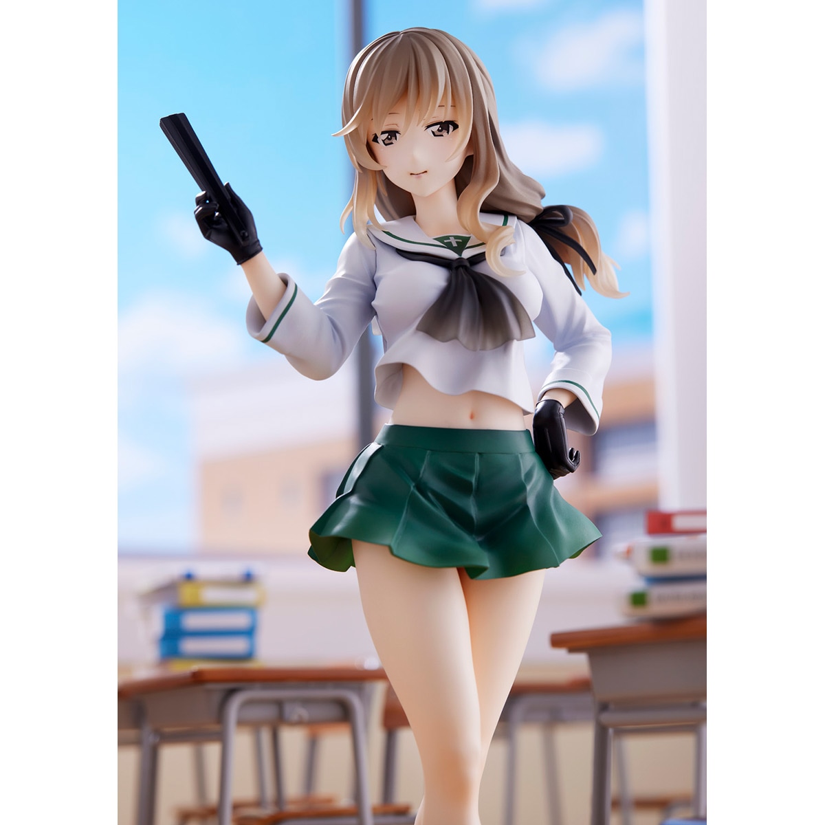 ガールズ＆パンツァー 戦車道大作戦！ 島田千代[大洗女子] 1/7 完成品フィギュア （再販） 『ガールズ&パンツァー』 1/7