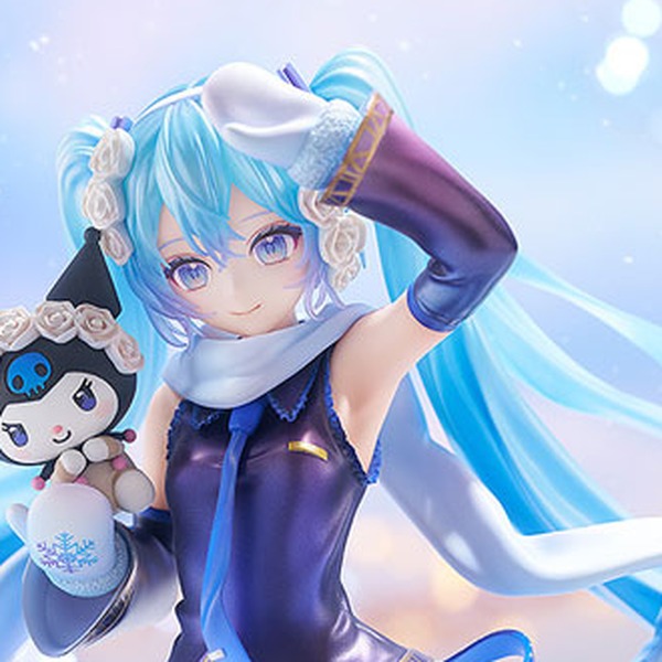 初音ミク 雪ミク×クロミ（顔アップ）